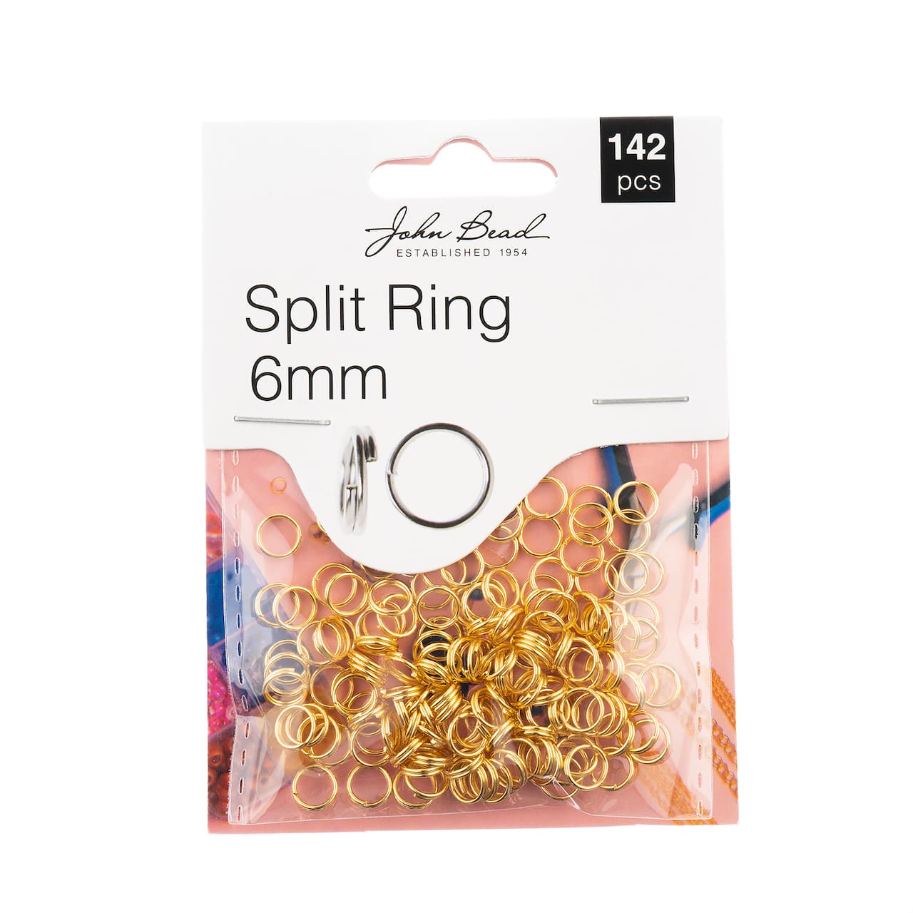John Bead Must Have Findings 6mm Split Rings, 142ct.